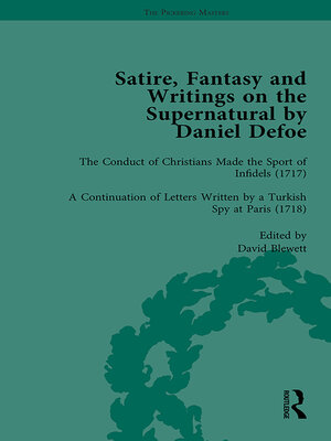 cover image of Satire, Fantasy and Writings on the Supernatural by Daniel Defoe, Part II vol 5